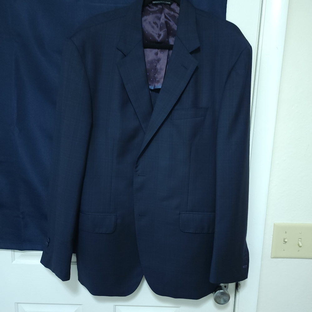 Coppley 1883 Angelico Bespoke Dark Blue Pattern Sports Coat